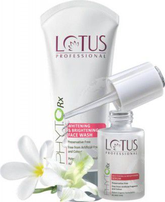 LOTUS Professional Phyto-Rx Combo ( Whitening & Brightening Face Wash _ 80gm + Whitening & Brightening Serum _30ml )  (1 Items in the set)