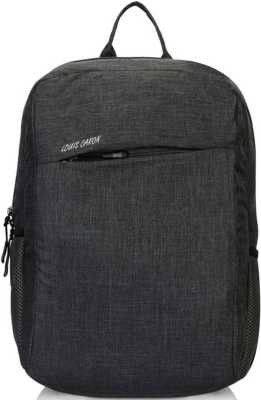 LOUIS CARON 15.6 inch Expandable Laptop Backpack Black