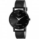 LOUIS DEVIN LD-BK138-BLK Black Mesh Strap Analog Wrist Watch for Women...