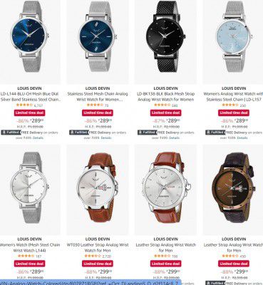 Upto 86% OFF - Louis Devin Watch | Starts At Rs 349