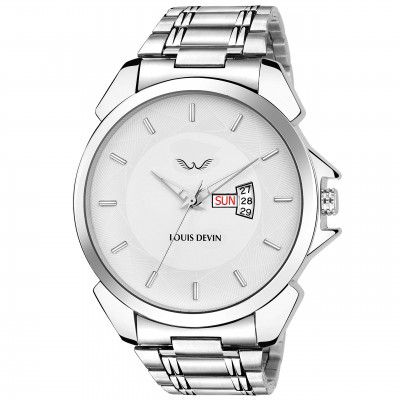 LOUIS DEVIN WT005 Stainless Steel Chain Analog Wrist Watch for Men