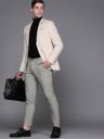 LOUIS PHILIPPE Men Checkered Single Breasted Formal Blazer  (White)...
