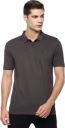 LOUIS PHILIPPE Men Solid Polo Neck Poly Cotton Grey T-Shirt...