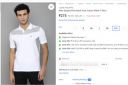 LOUIS PHILIPPE  Men Striped Polo Neck Pure Cotton White T-Shirt...