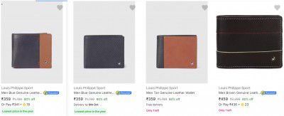 Louis Philippe Sport Wallets Flat 80% Off