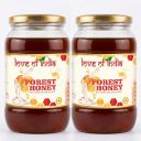 Love of India Forest Honey 2400g | Raw Unprocessed Wild Forest Honey | Family Pack | Tested for Purity | Natural Original Honey...