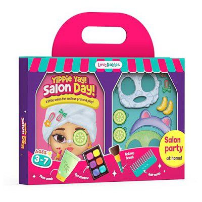 LoveDabble Pretend Play Cosmetic&Makeup Kit|Yippie Yay! Salon Day!-Lovedabble|Girl Makeup Toys|Birthday Gift for Girls&Kids, Pink