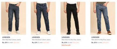 LOVEGEN Jeans Upto 85% Off