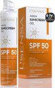 L'SENSA Sunscreen SPF 50 for Oily Skin, Waterproof Sun cream, 1% Hyaluronic Aqua Gel, Free from Oxybenzone, For Oily, Combination & Ace Prone Skin, Make-Up Friendly For Women & Men, 50Gram...
