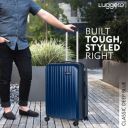 Luggero - Classic Durable Polycarbonate DEEP Blue Unisex Hard Luggage | Small- 51cm...