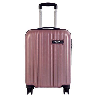 Luggero - Classic Light-Weight & Durable Polycarbonate Rose Gold Unisex Hard Luggage| Small- 51cm | Trolley Bag