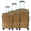 Luggero - Film Classic Light-Weight & Durable Polycarbonate Maroon Chain Unisex Hard Luggage | Set of 3 (L+M+S)...