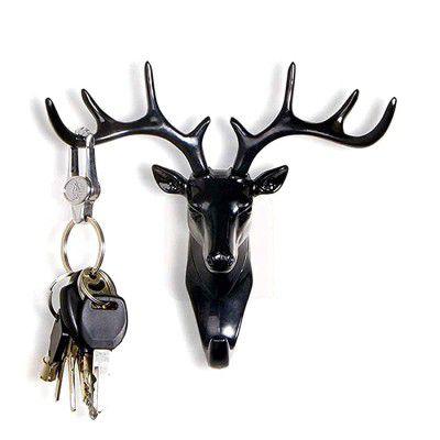 LUGOZZI Deer Head Hanging Hook Pack of 1 