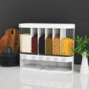 LUHI Plastic Cereal Dispenser - 1100 ml  (White)...