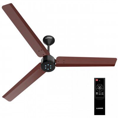LUKER JVLuker Size Zero Neo BLDC Ceiling Fan With Remote Control | Black-Brown-Black