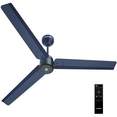 LUKER JVLuker USA Aero Zen 1200mm BLDC Ceiling Fan with IR Remote BEE 5 Star 65% Energy Saving High Air Delivery Low Noise LED Indicator Reverse Mode