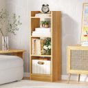 Lukzer 3 Layer Engineered Wood Multipurpose Rack Bookshelf Storage Organizer Stand (MR-010/Light Oak/80x33x22cm)...