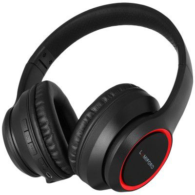 Lumiford LongDriveHD Over-Ear HD60 Wireless Headphone with Mic (Bluetooth 5.0, Dual Phone Pairing Technology, Black)