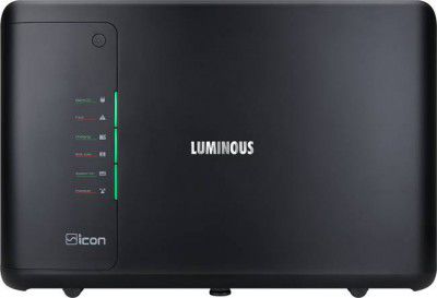 [Extra Rs 1000 Off] LUMINOUS 1100/12V iCon Black | LED Indicators | Fast Charging | Easy Installation | Pure Sine Wave Inverter
