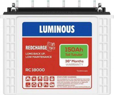 LUMINOUS RC 18000 Tubular Inverter Battery  (150 Ah)