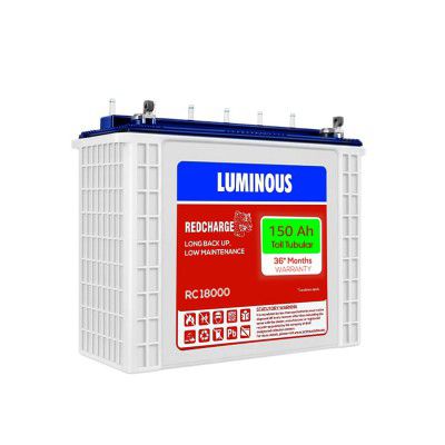 Luminous Red Charge RC 18000 150 Ah Recyclable Tall Tubular Inverter Battery