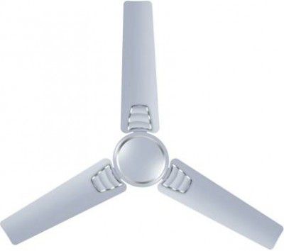 LUMINOUS WAVIA-SILKY-SILVER-3-STAR 3 Star 1200 mm 3 Blade Ceiling Fan (Silky Silver, Pack of 1)