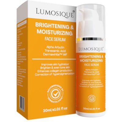 LUMOSIQUE® Brightening And Moisturizing Face Serum for Hydrates, Brightens & Evens tone Skin | MEN & WOMEN, 30ml