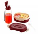 Lunch Box + Water Bottle Combo for Boys & Girls Tiffin/Office dibba Working Man and womwn/Tiffin School mini Classy_unic dibba/Lunch with Water Bag (TESTY Lunch Box+ Water Bottle)/11_KP3029