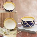 Lupaava Ceramic Bowls 180 ml Set of 4 Soup Bowls Mixing Bowls Snack Serving Bowls Microwave Oven and Dishwasher Safe...