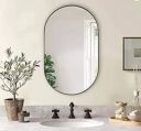 LUPPRA 12?×?18?in Capsule Frameless Wall Mirror...