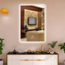 LUPPRA 12 x 18 Touch-Sensor LED Wall Mirror Bathroom Mirror...