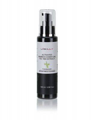 LushLily Activated Bamboo Charcoal Tea Tree Extract Facewash Removes impurities and fights blackheads & whiteheads.