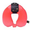Lushomes Red Cervical Memory Foam Travel Pillow for Neck and Back Support(12 x 12 inches, Single pc)...