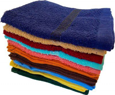 Lushomes Cotton 420 GSM Face Towel Set (Pack of 10)