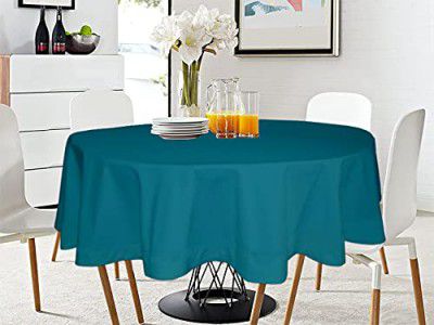 Lushomes Cotton Table Cloth, Round Table Cover, (Size 40 Inch Round, 2 Seater Round/Oval Dining Table Cloth)