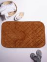 Lushomes Gold Anti Slip Memory Foam bathmat (Bathmat 12 x 20 inches, Single pc)...