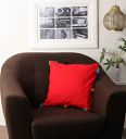 Lushomes Plain Cotton Cushion Cover/Pillow Cover (12 x 12 (Set of 1), D.Red)...