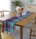 Lushomes Table Runner,Cheks Crochet, Table Runner for 6 Seater Dining Table (COSLRNCC1002)...