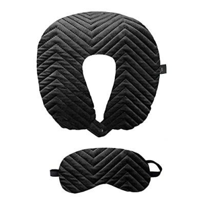 Lushomes Travel Neck Pillow and Eye mask Set