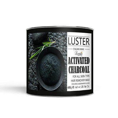 Luster Activated Charcoal Hair Removal Hot Wax For Men & Women (600 gm)