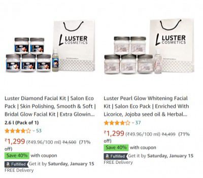 Luster Beauty & Personal Care Products Up to 70% off + Extra 40% off coupon 