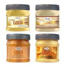 Luster Gold Facial Kit | Helps Brightens Skin | Gold Facial Scrub | Gold Massage Cream | Gold Massage Gel | Gold Face Pack | Gold Facial Kit for Women & Men | No Paraben & Sulfate- 500 ml (Pack of 4)....