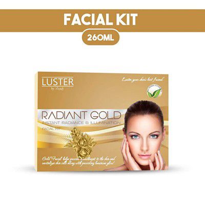Luster Radiant Gold Facial Kit | Instant Glow & Fairness - 260 ml