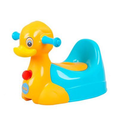 Luusa Duck Potty Trainer Seat for Kids | Easy Clean, Comfortable, Safe Plastic, Lightweight & Compact Design | Proudly Made in India