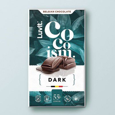 LuvIt Cocoism Belgian Dark Chocolates Pack of 1 - 90 gm