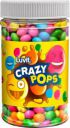 LuvIt Crazy Pops | Button Shaped Treats | Colored Chocolaty Pop | Crackles (350 g)...