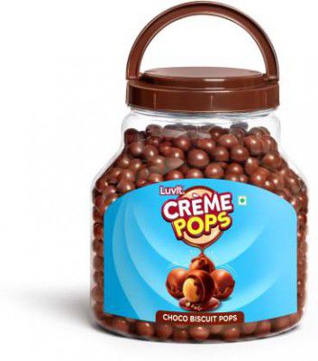 LuvIt Crème Pops | Choco & Vanilla Coated Pops With Crunchy Biscuit Centre | (800)