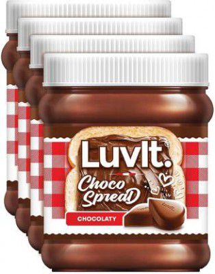 LuvIt Luscious Choco Spread | Made with Cocoa 1160g 1240g (Pack of 4)