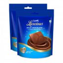 LuvIt. Luscious Love Delights - Heart Shaped Chocolate Bars | A Gift of Love | Valentine's Gift | Pack of 2-162g Each