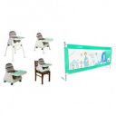 LuvLap 3in1 High Chair for Kids, Toddler Feeding Booster Seat - 6 Month to 3 Years, & LuvLap Bed Rail Guard for Baby/Kids Safety...